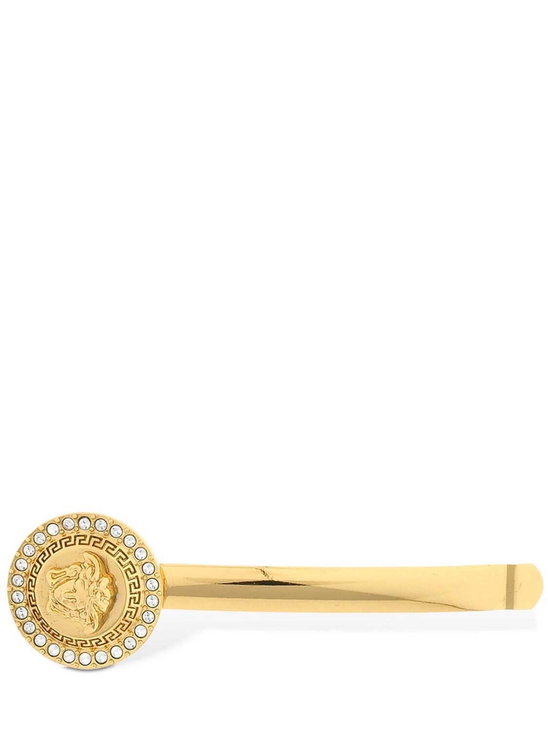 Versace Kids' Medusa Coin Left Side Hair Pin In Gold