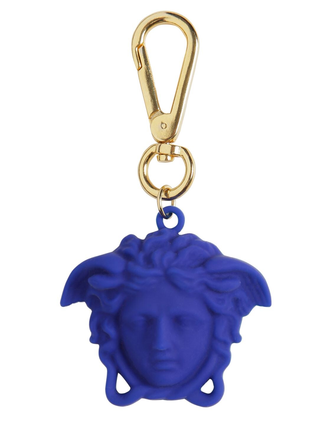 Versace Kids' Silicon Medusa Key Holder In Blue