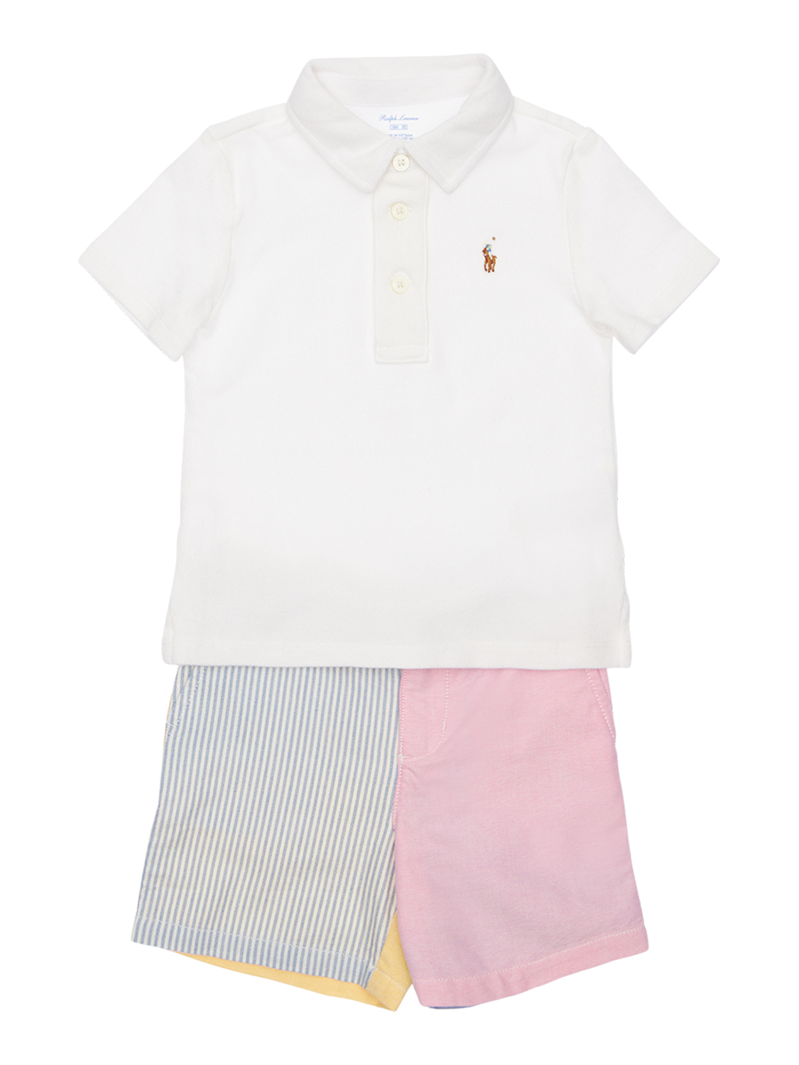 Polohemd Aus Baumwopllpiqué Und Stretch-shorts
