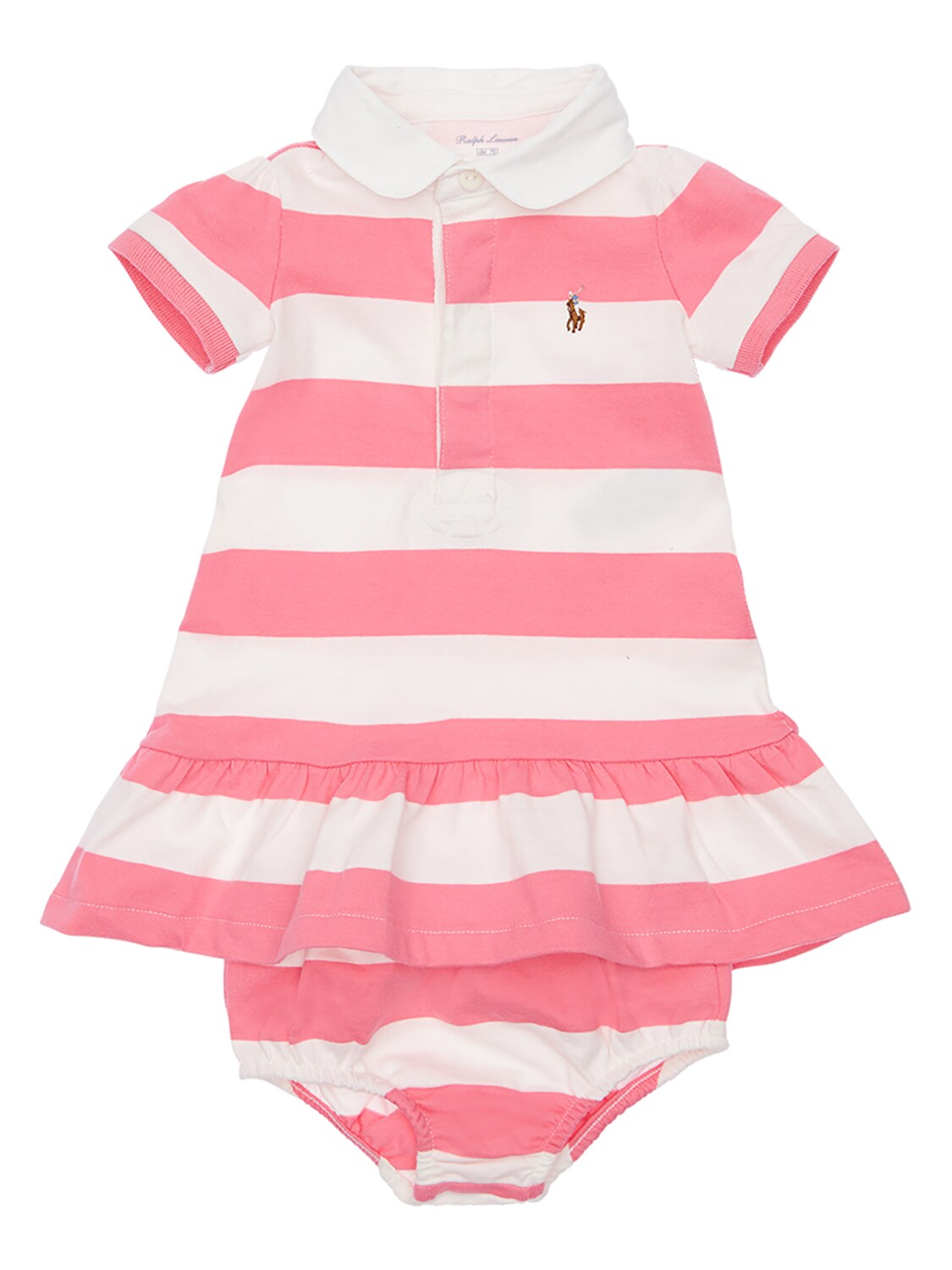 ralph lauren striped jersey dress