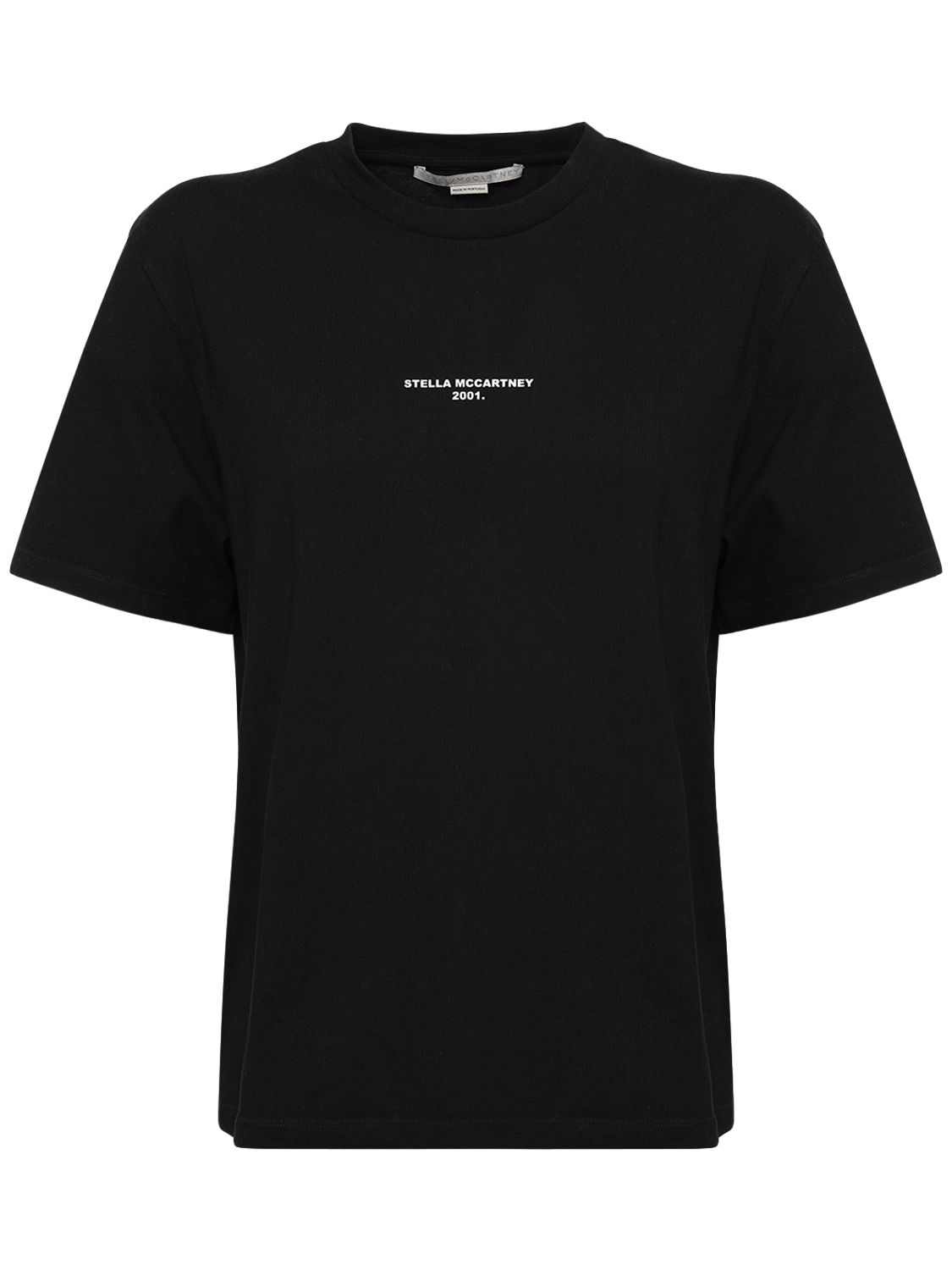T-shirt Aus Bio-baumwolljersey Mit Logo
