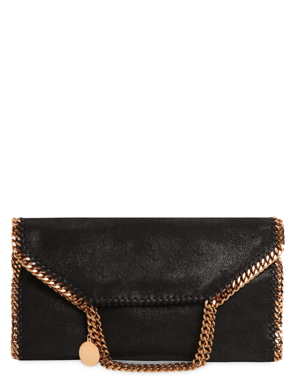 Shop Stella Mccartney 3chain Falabella Shaggy Bag In Black