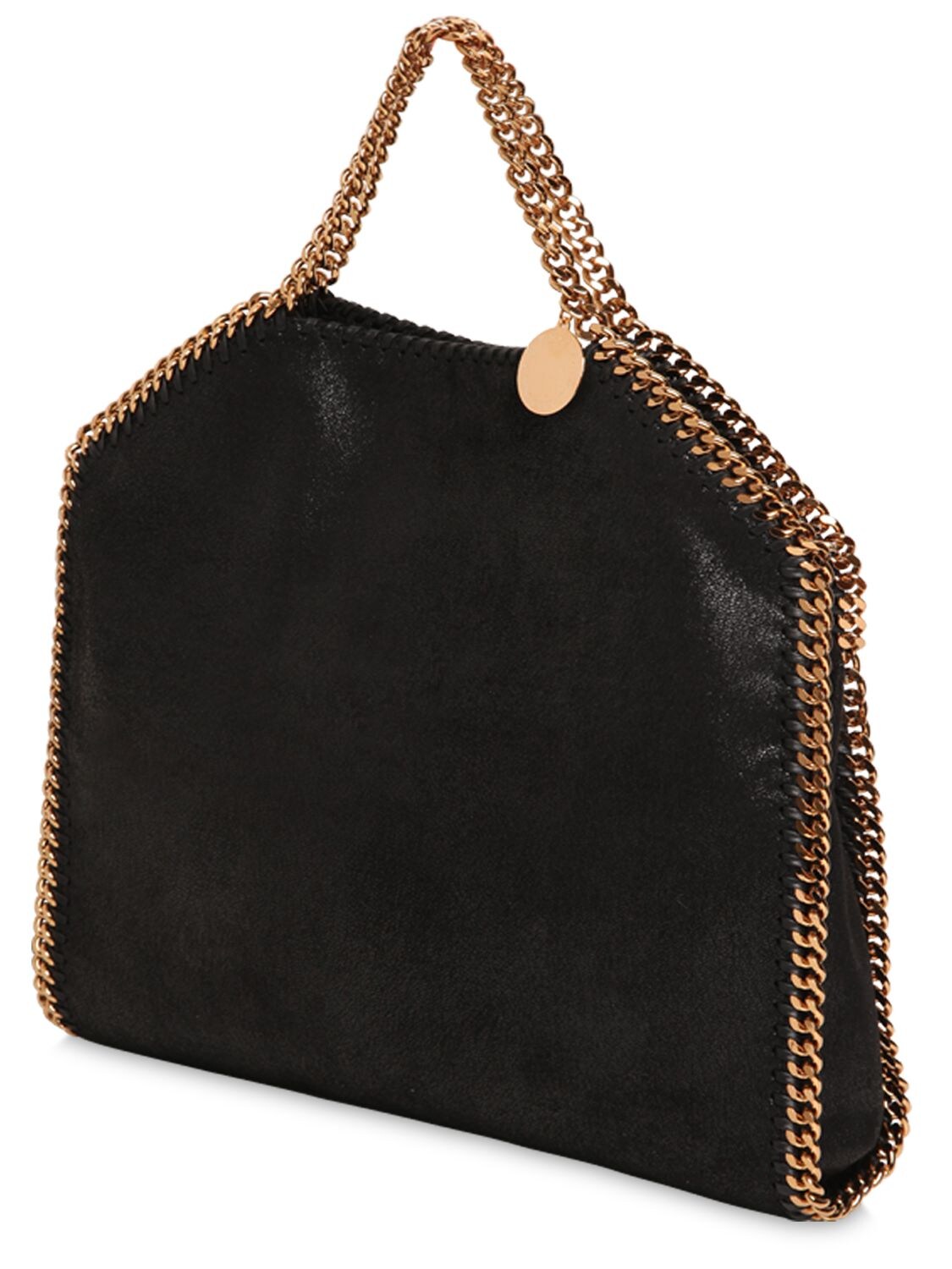 Shop Stella Mccartney 3chain Falabella Shaggy Bag In Black