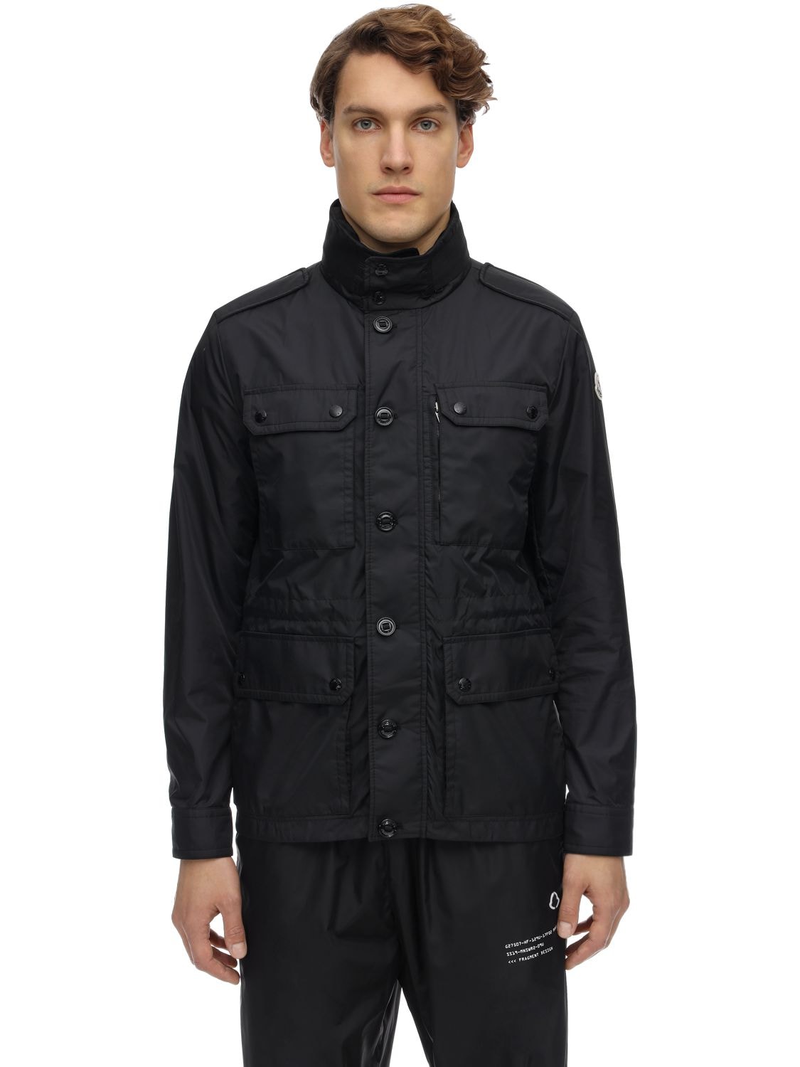Moncler Lez Nylon Field Jacket In Black