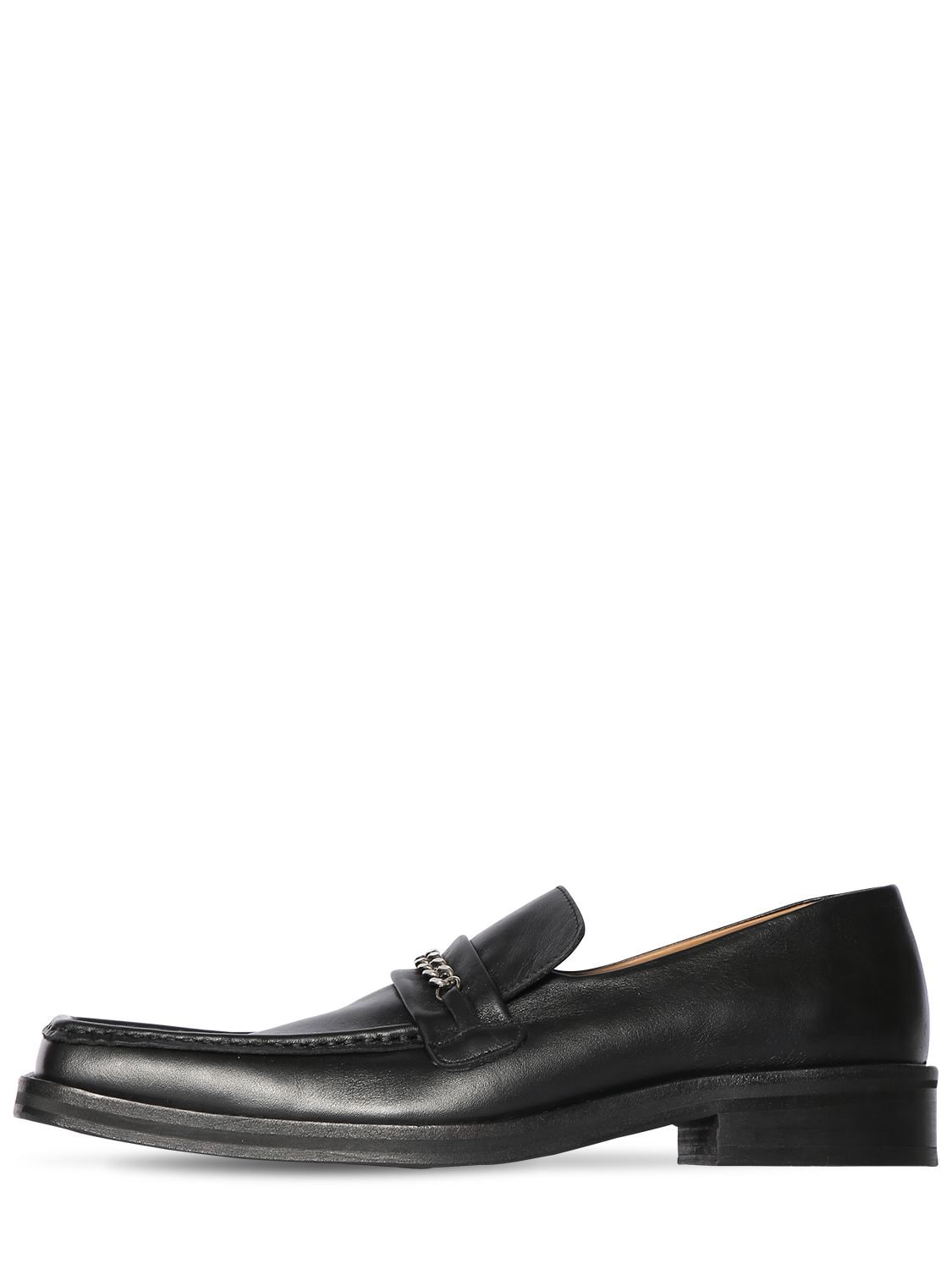 Martine Rose 40mm Leather Loafers In Black