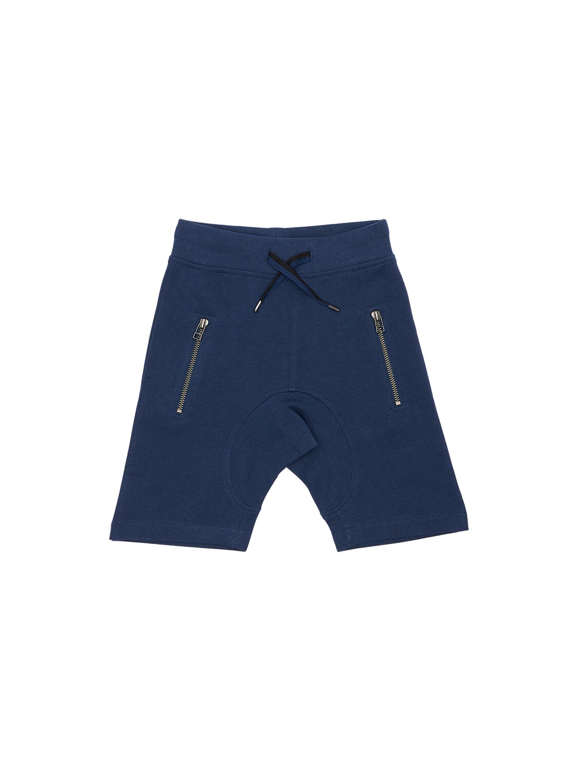 Molo Kids' Ashton Cotton Blend Shorts In Navy