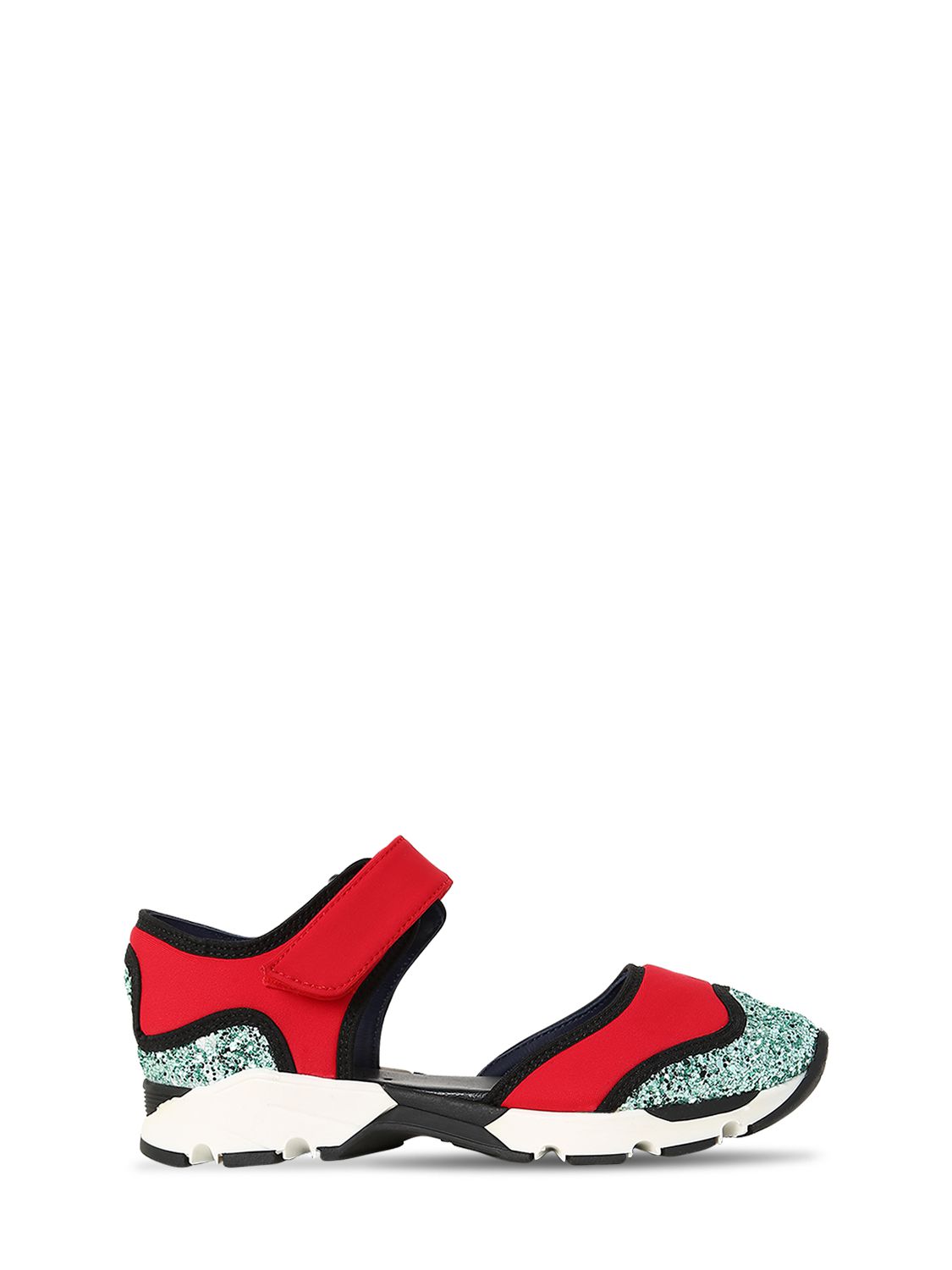Riemensneakers Aus Neopren Mit Glitzer