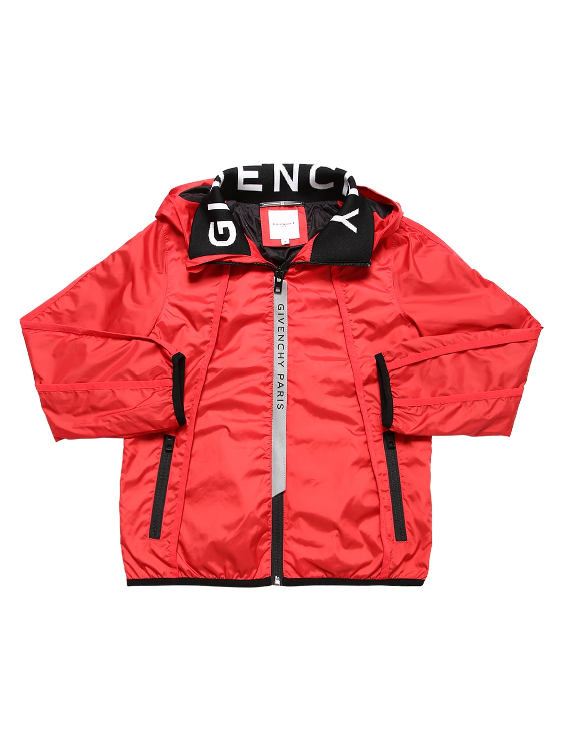 Givenchy Kids' Double Nylon Jacket In Red