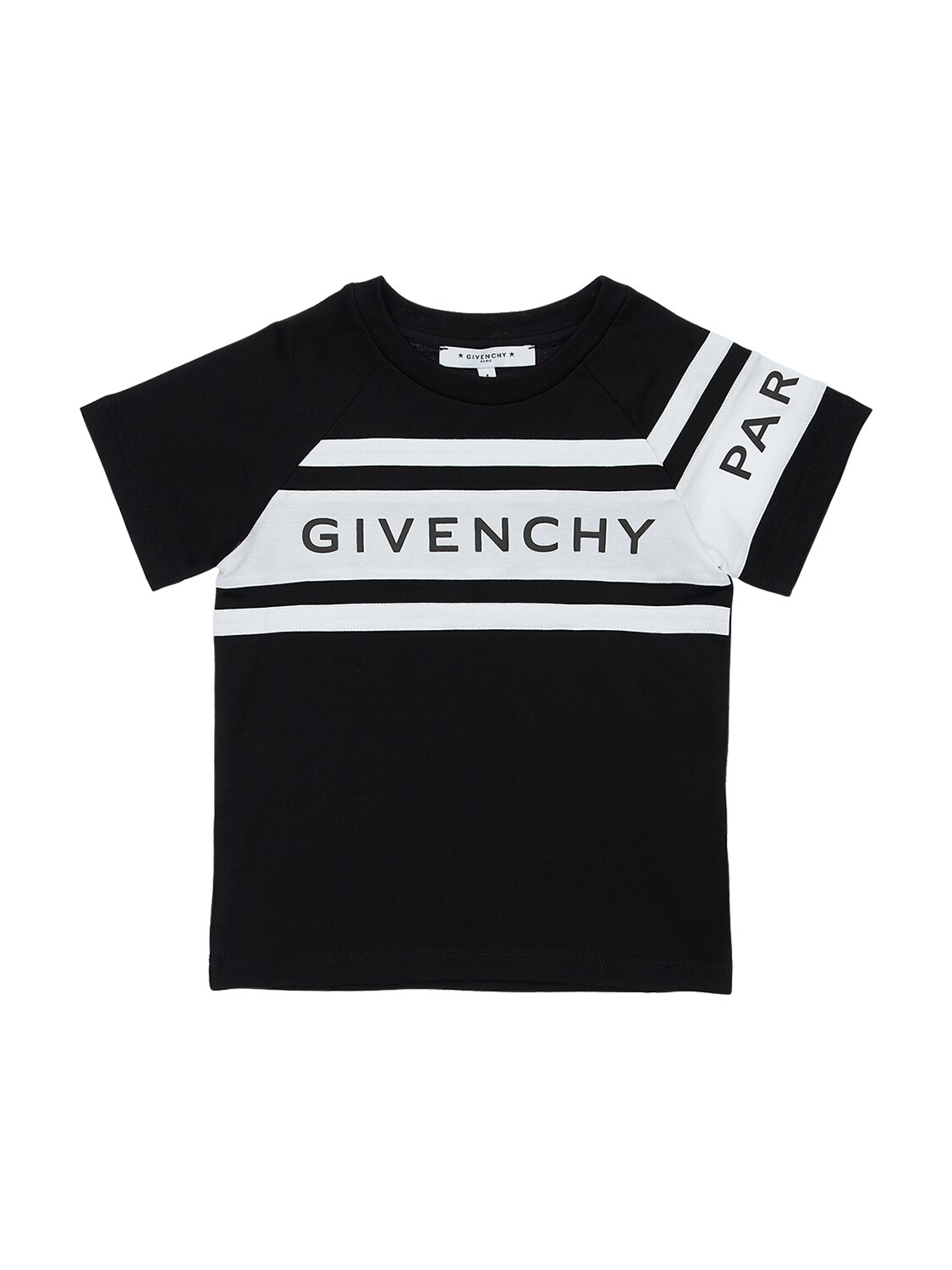 GIVENCHY LOGO PRINTED COTTON JERSEY T-SHIRT,71IOFL016-MDLC0