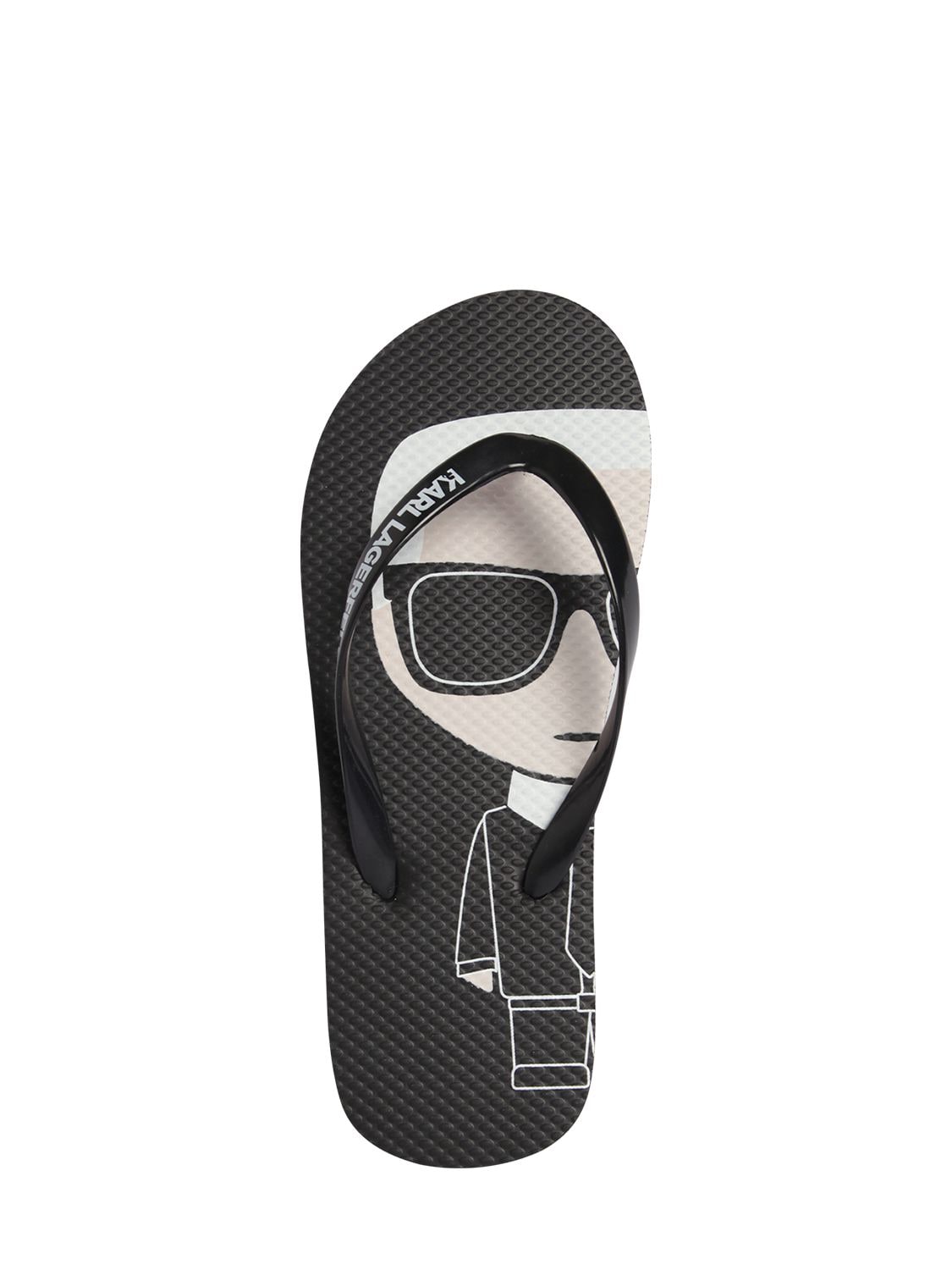 Karl Lagerfeld - Karl rubber flip flops - Black | Luisaviaroma