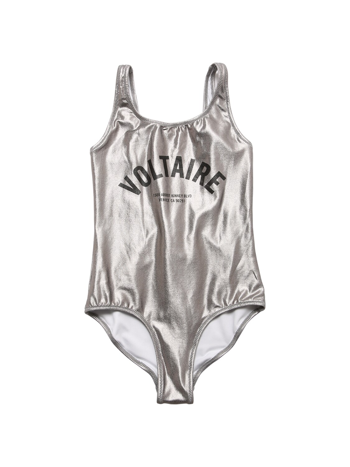 Zadig Voltaire Printed Metallic One Piece Swimsuit Luisaviaroma