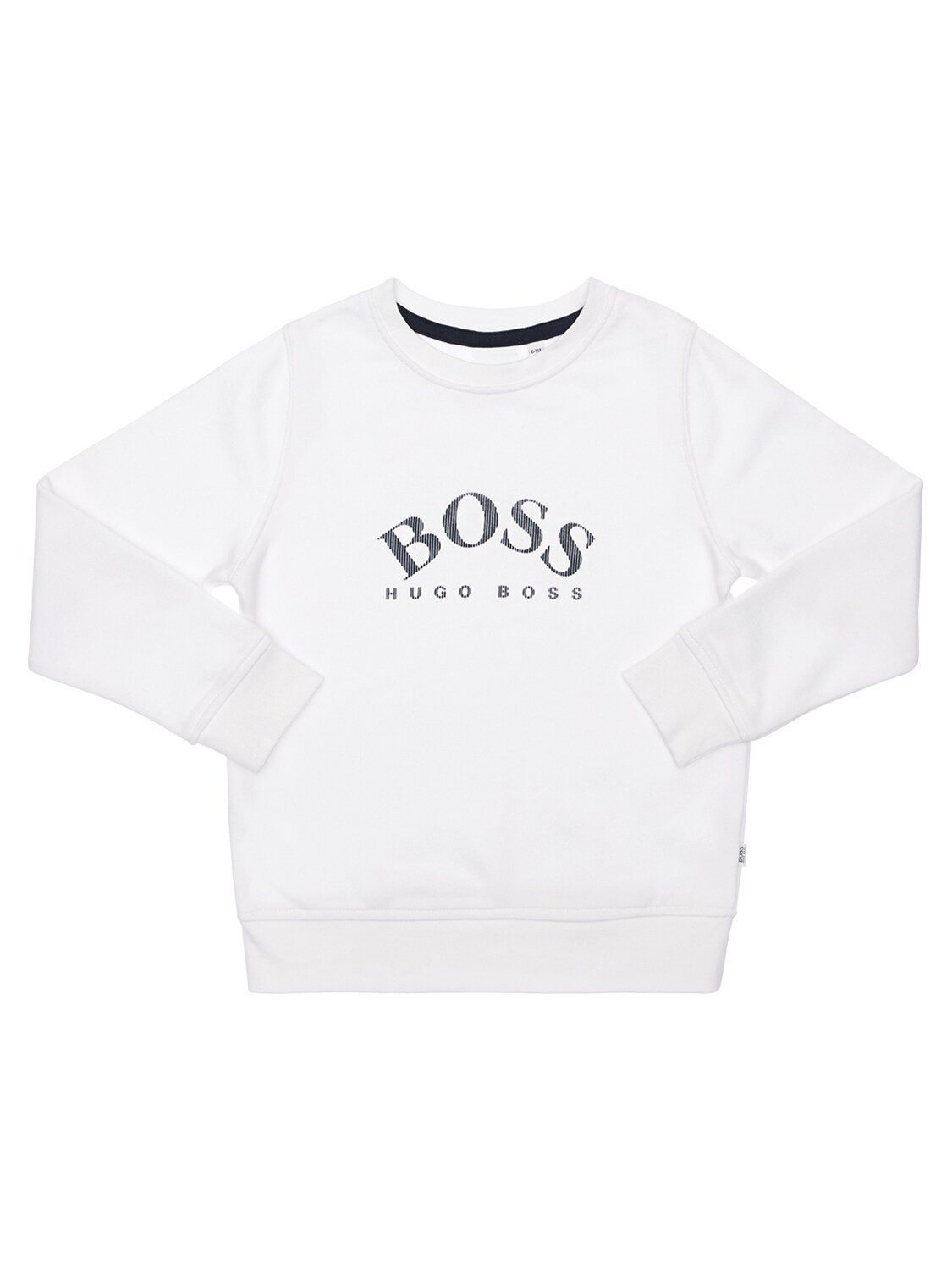 white hugo boss sweatshirt