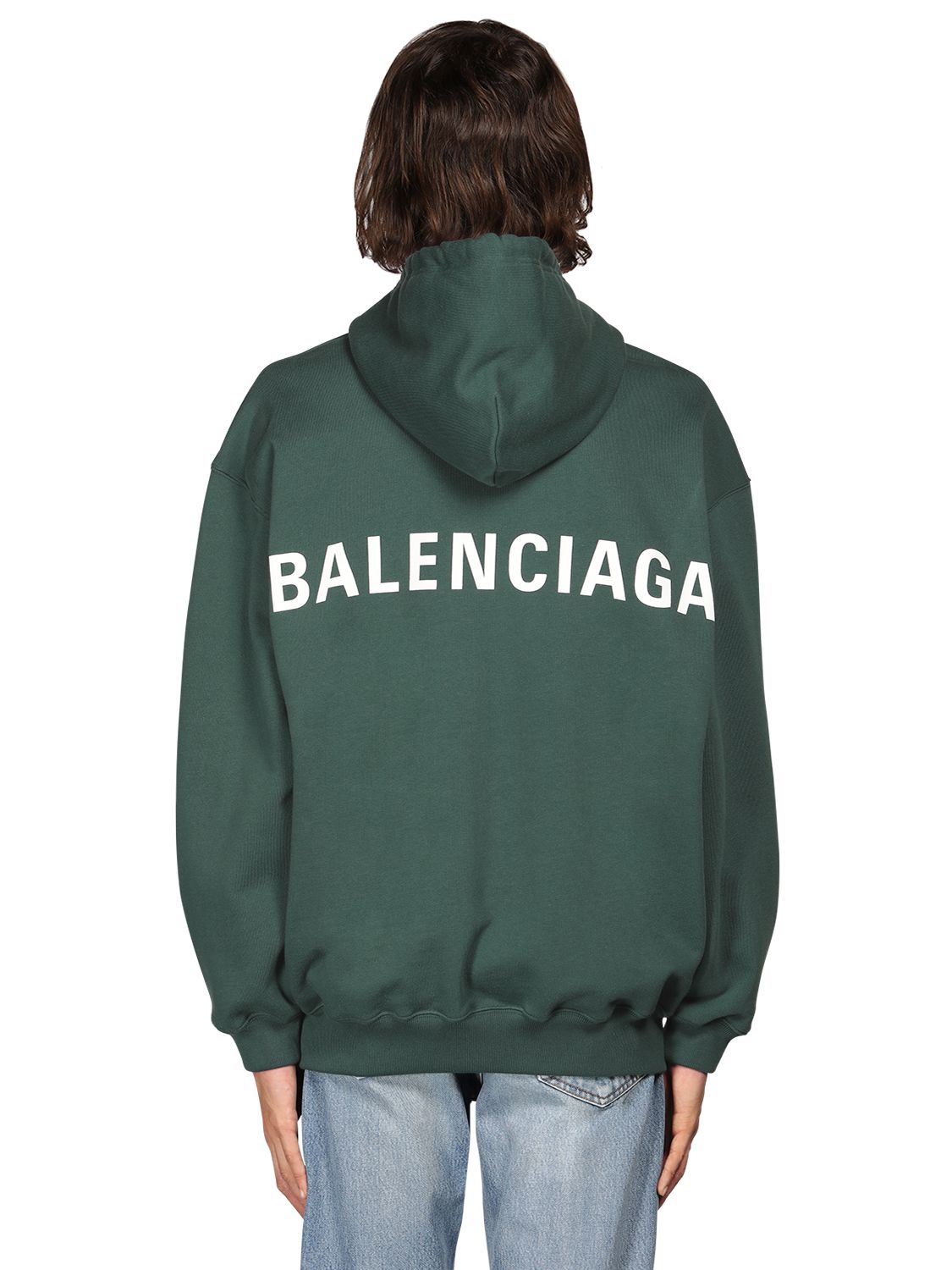 balenciaga green sweatshirt