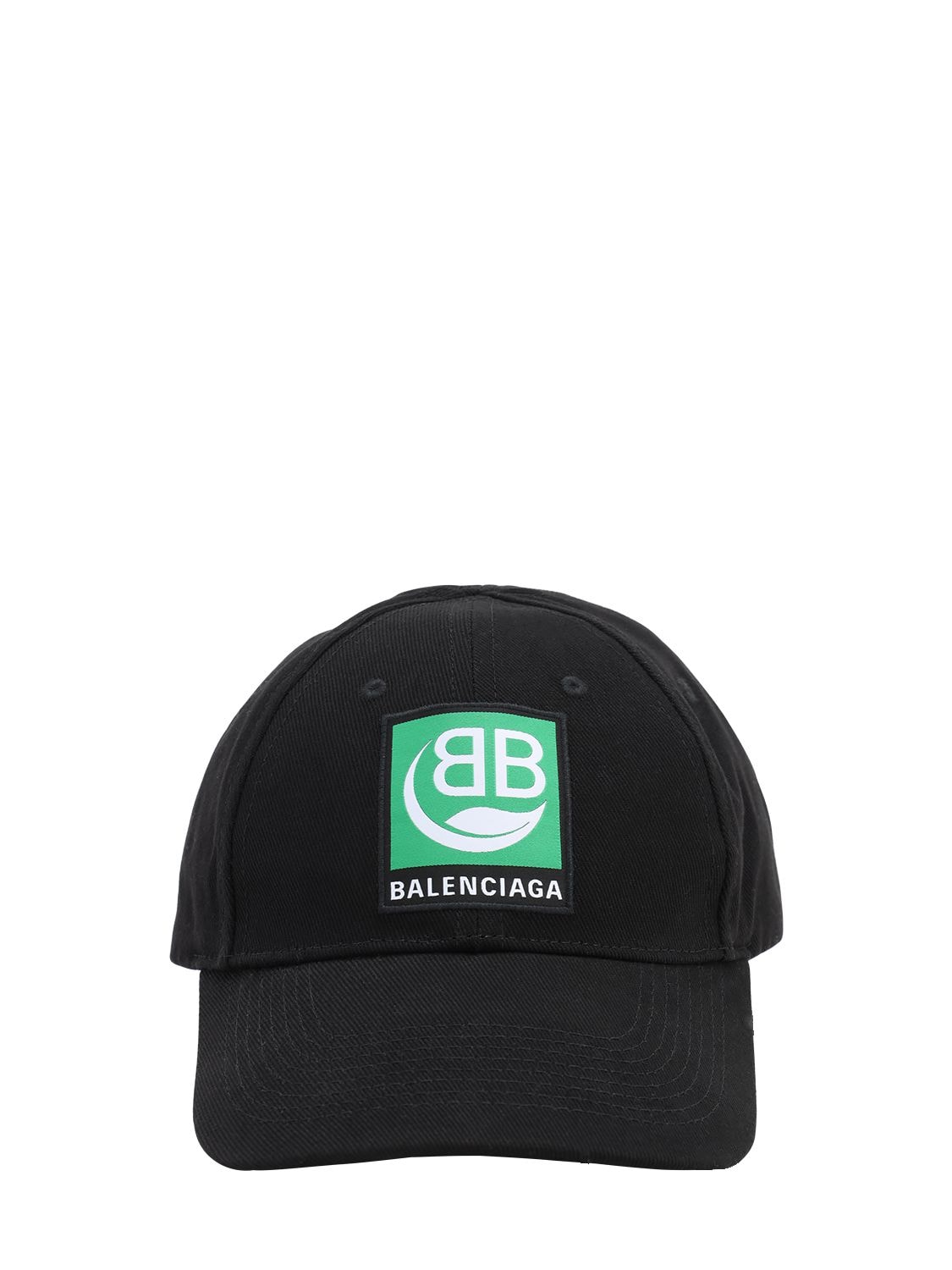BALENCIAGA “GREEN”绣LOGO有机棉鸭舌帽,71IOFX004-MTAWMA2