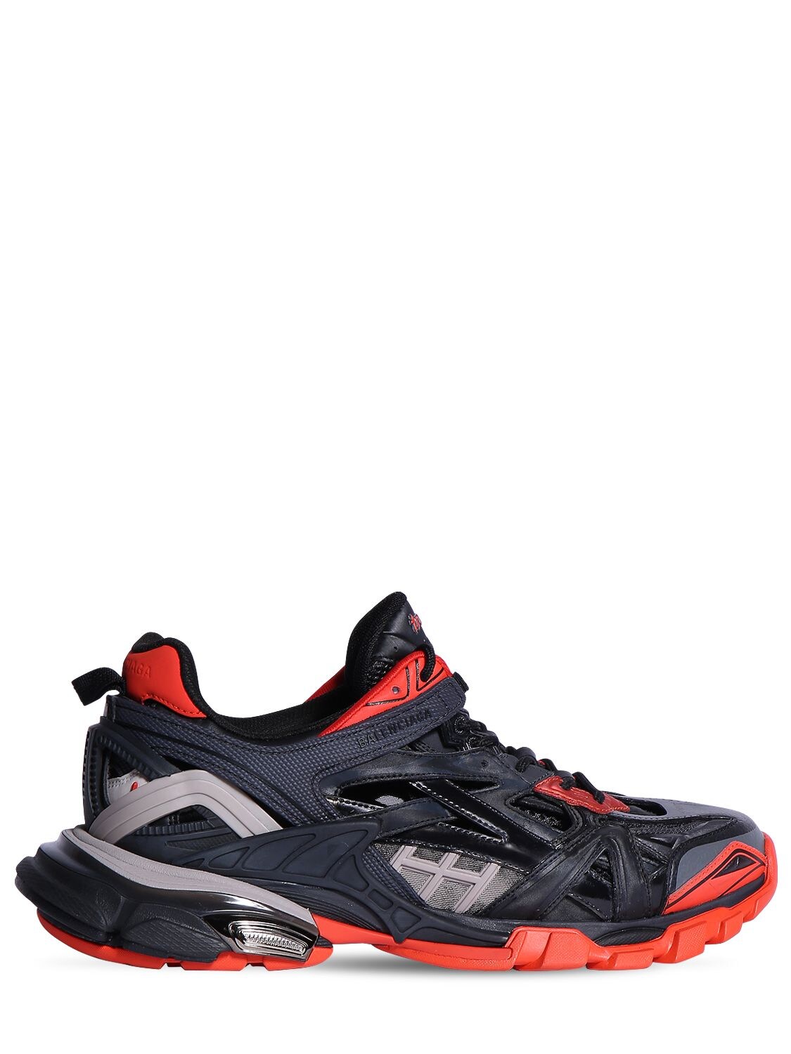 BALENCIAGA TRACK.2 OPEN FAUX LEATHER trainers,71IOFY013-MTM1MA2