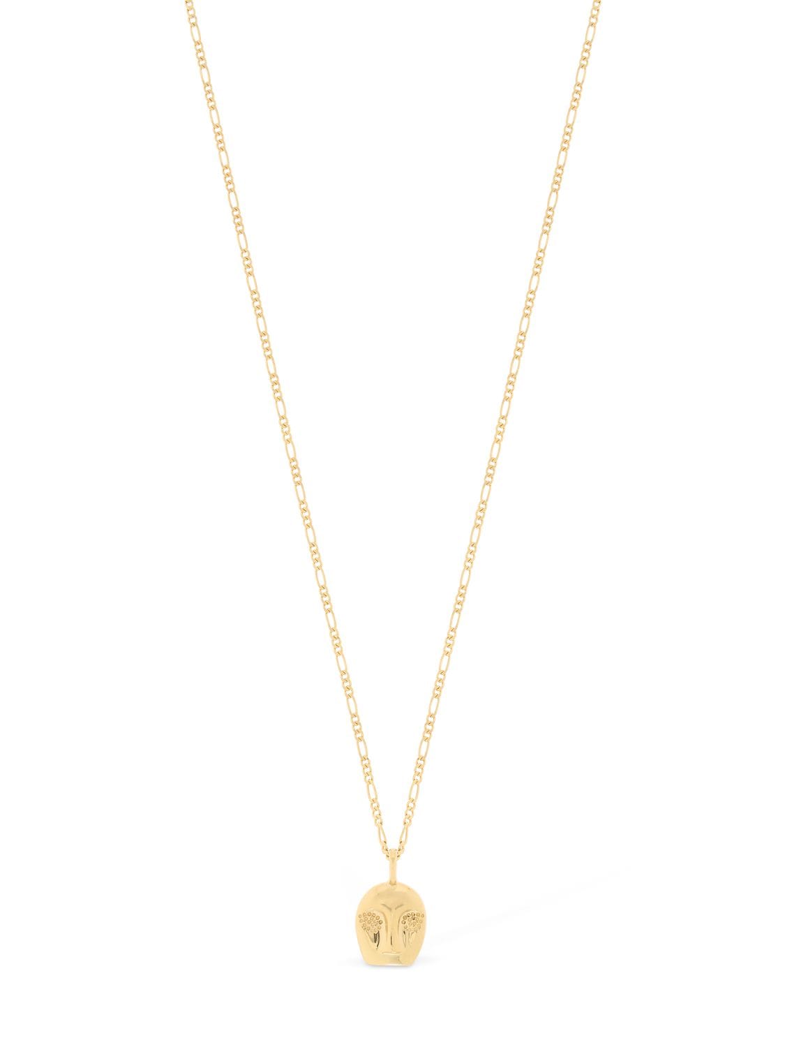 Maria Black Man Ray Necklace In Gold
