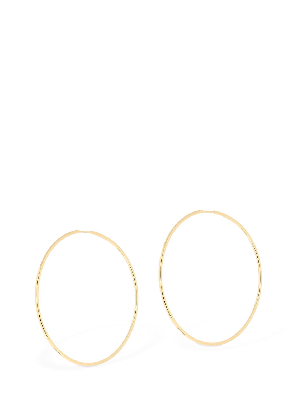 Shop Maria Black Senorita 70 Hoop Earrings In Gold