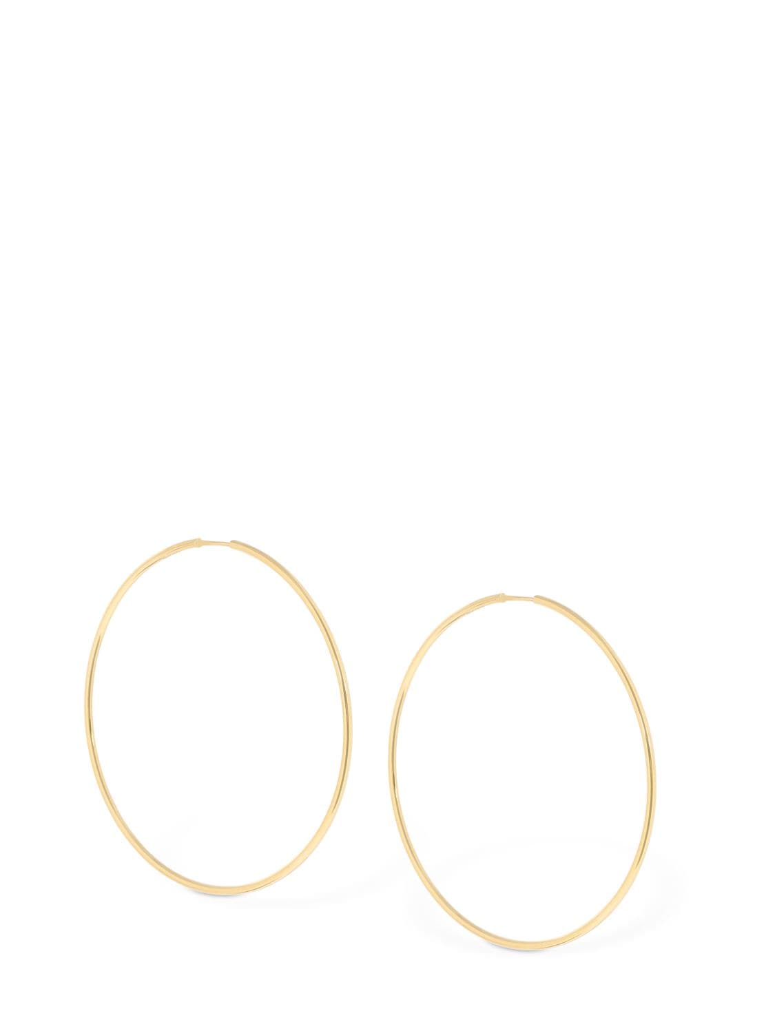 Shop Maria Black Senorita 70 Hoop Earrings In Gold