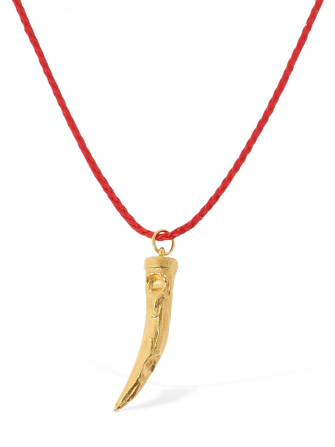 Alighieri The Plight Of The Endangered Necklace In Gold,red