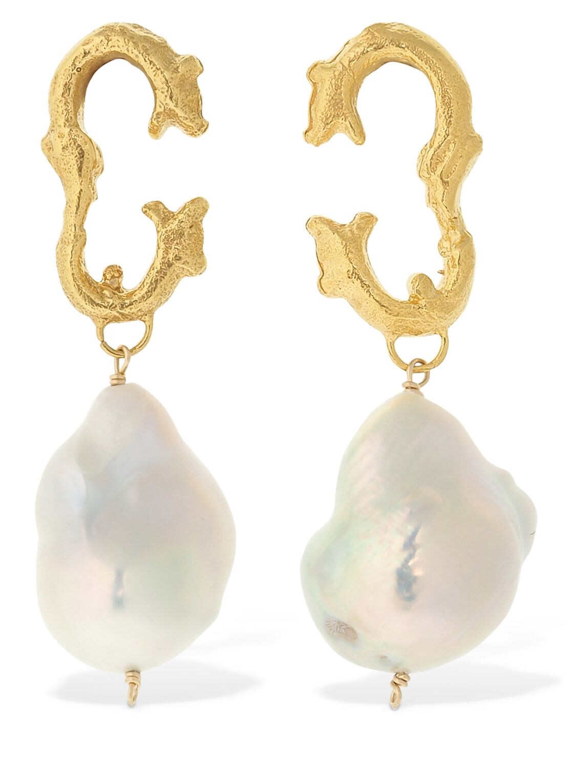 Alighieri The Poet's Muse Earrings W/ Pearls In Gold,pearl
