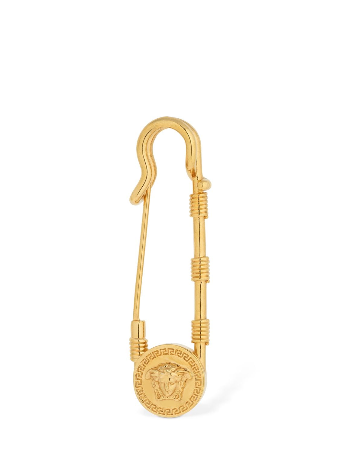 Versace Medusa Safety Pin In Gold