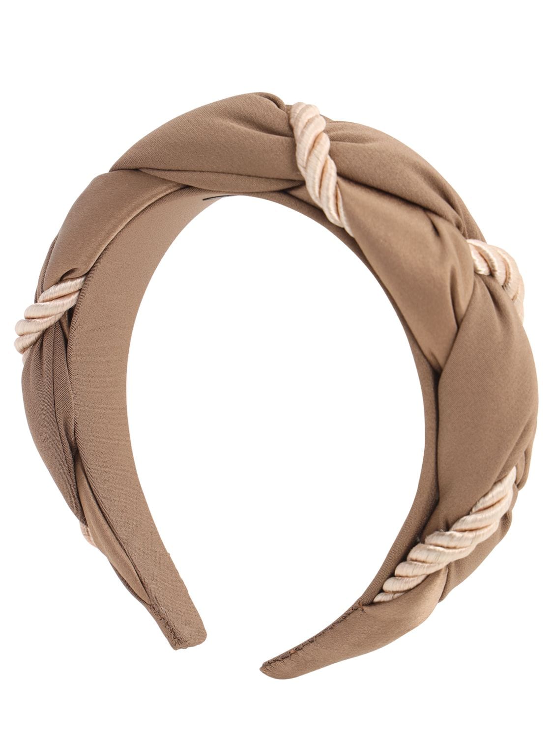 Sophie Buhai Twisted Rope Silk Headband In Brown