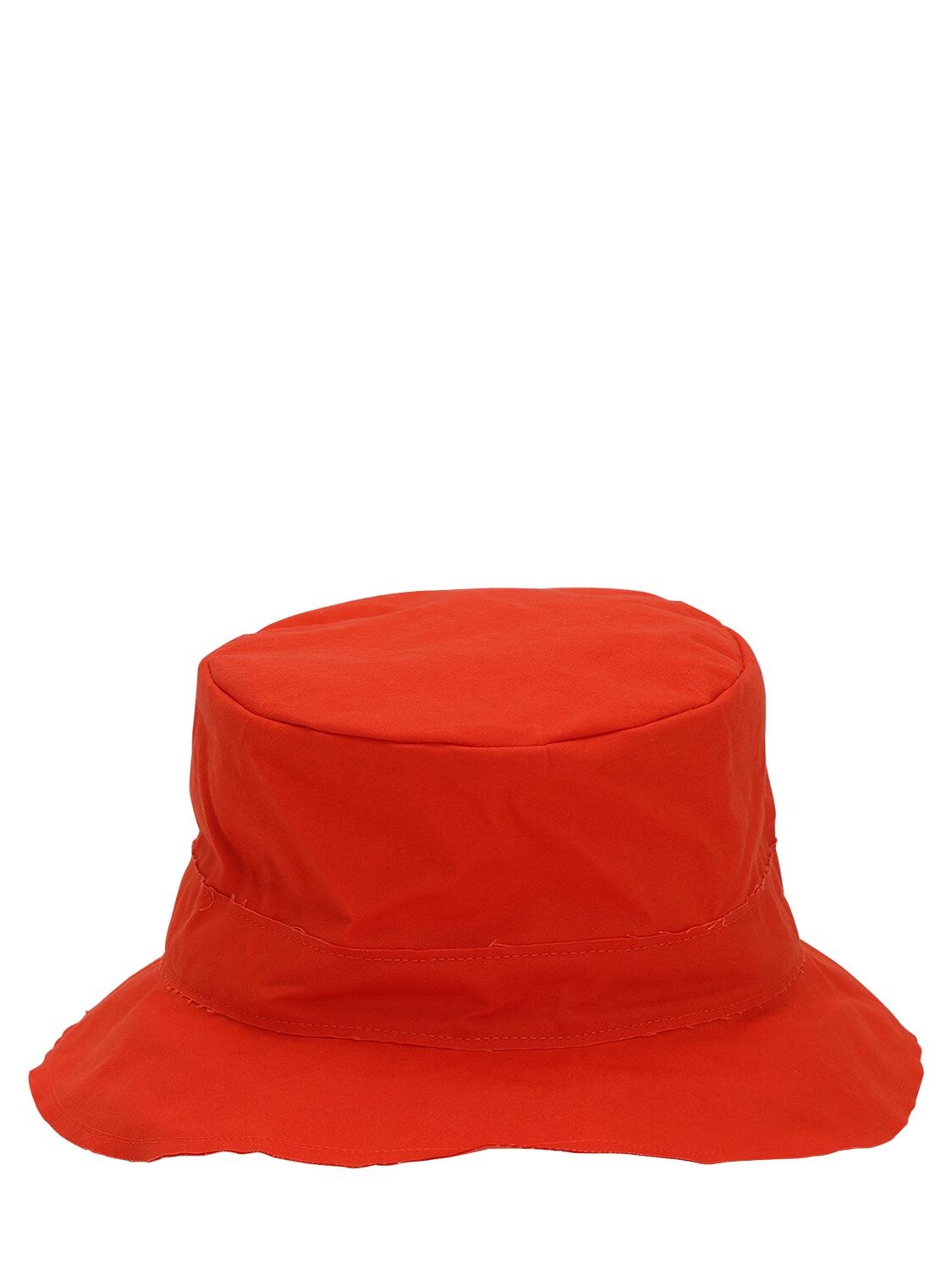 Scha Waxed Cotton Bucket Hat In Orange
