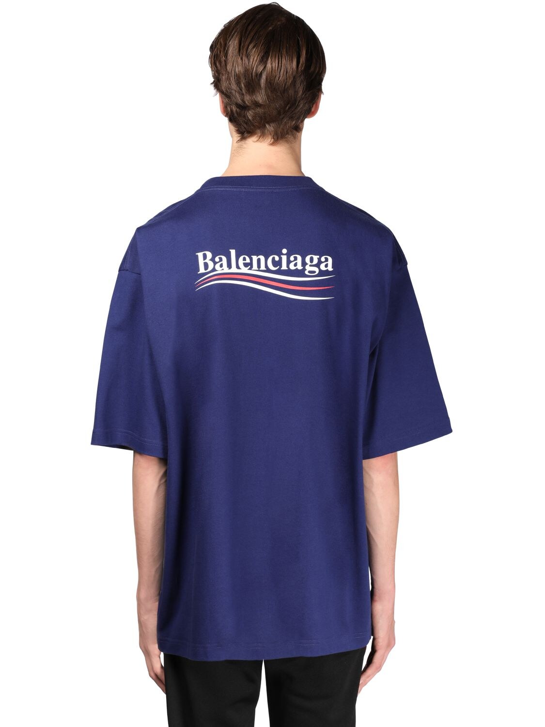 balenciaga campaign tee blue