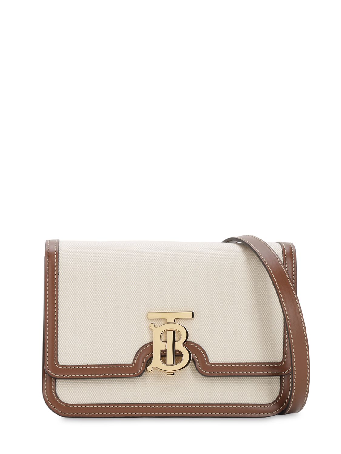 Kleine Schultertasche Aus Canvas "tb"
