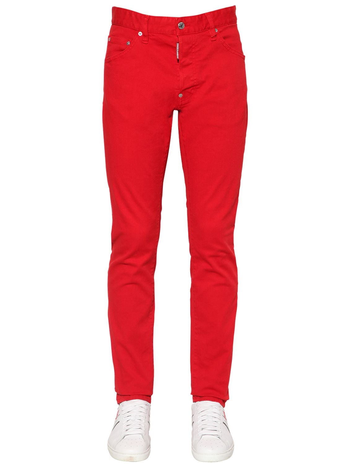 Dsquared2 16.5cm Cool Guy Stretch Cotton Jeans In Red