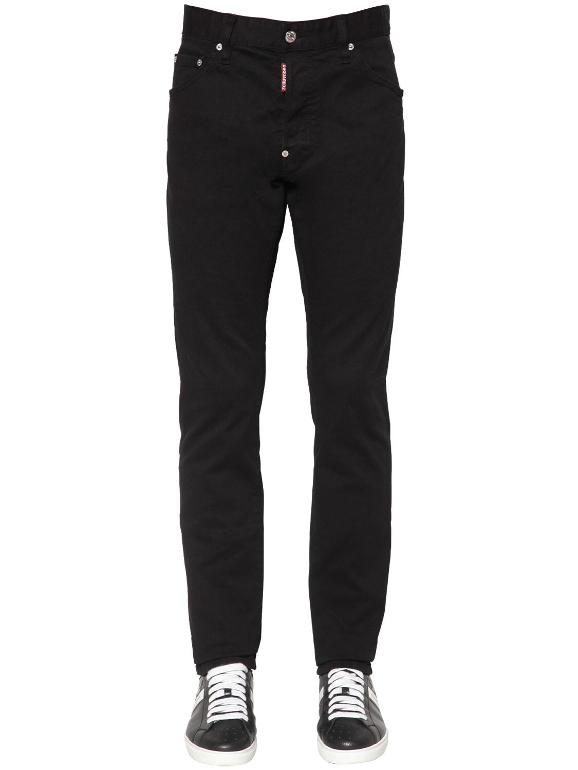 Dsquared2 16.5cm Cool Guy Stretch Cotton Jeans In Black