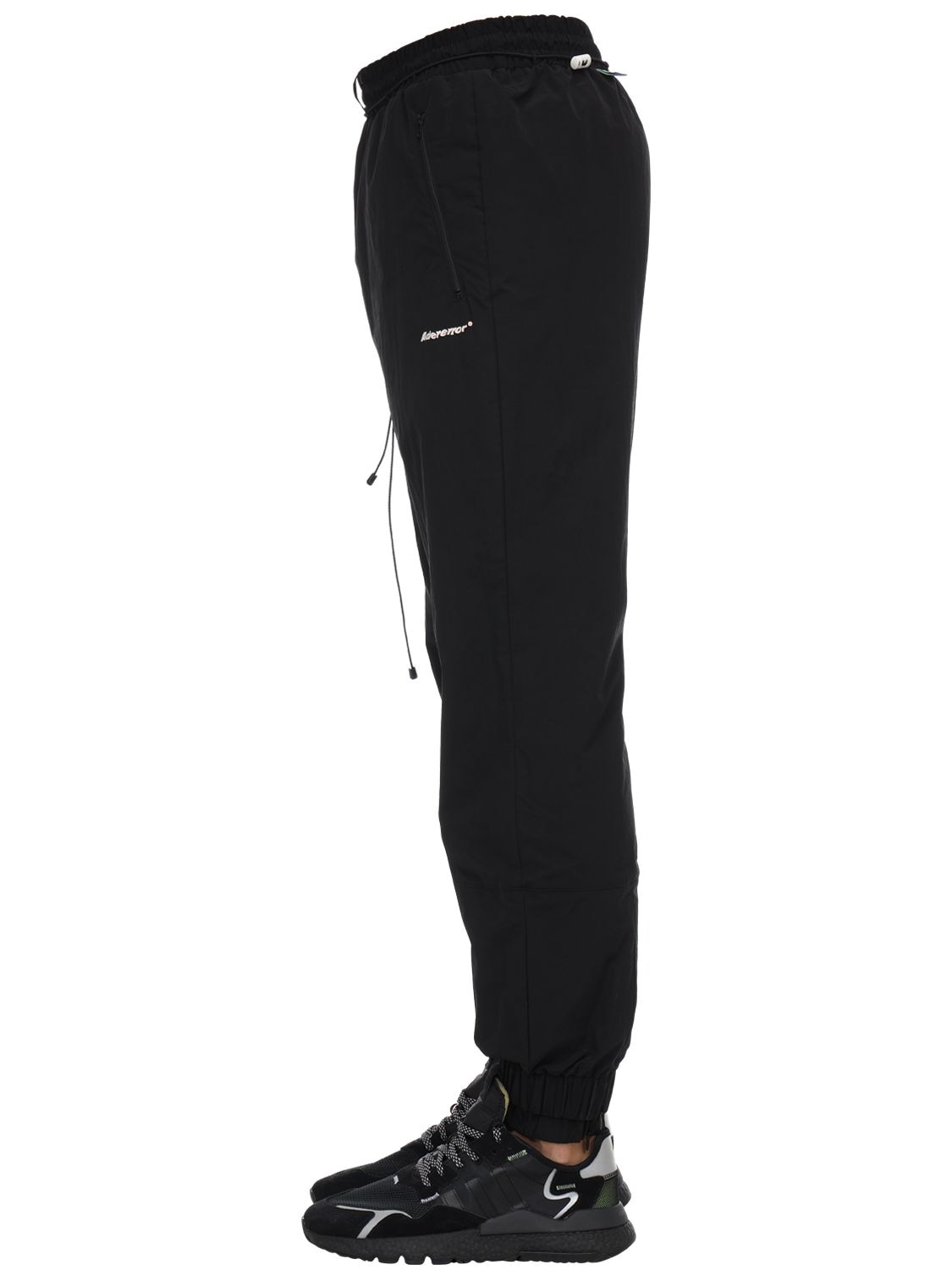 Ader Error Oversize Nylon Track Pants In Black