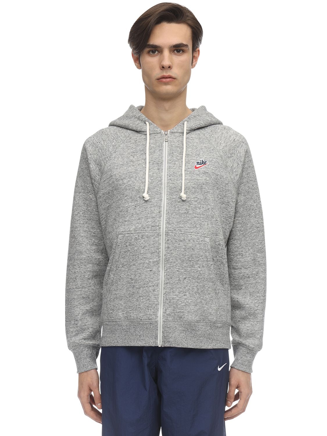 Nike Nsw Heritage Sb Zip-up Sweatshirt Hoodie In Light Grey