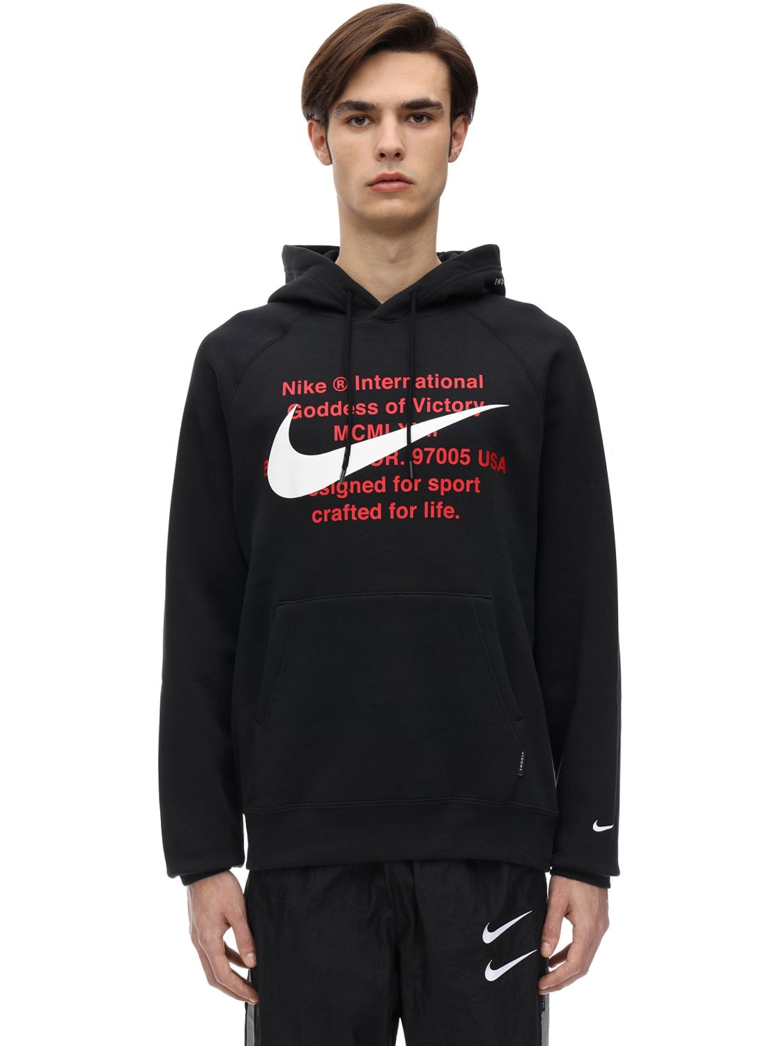 Nike Sportswear Swoosh Men's Pullover Hoodie In Black