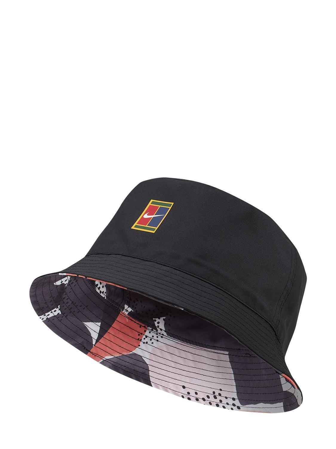 Nike Court Printed Tennis Bucket Hat In Black | ModeSens