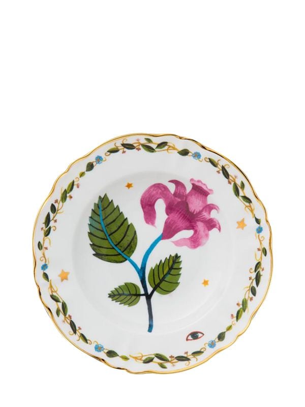 Bitossi Home Floral Plate In Multicolor