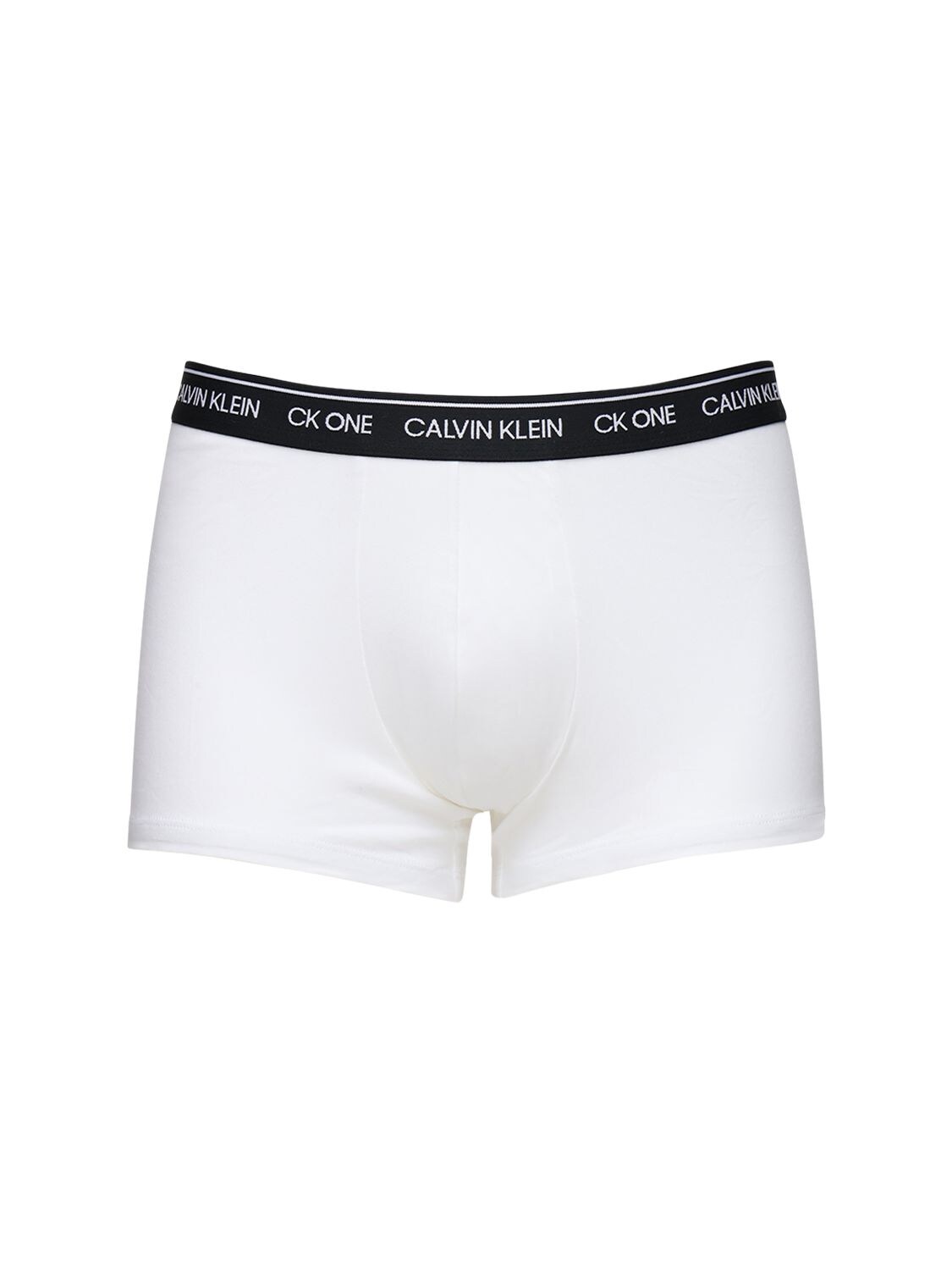 Calvin Klein Underwear 2pk Logo Stretch Cotton Boxer Briefs In White,black