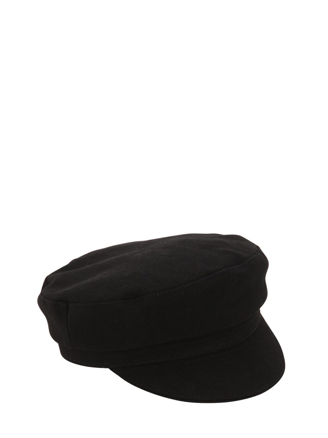 Isabel Marant Cotton Captain's Hat In Black