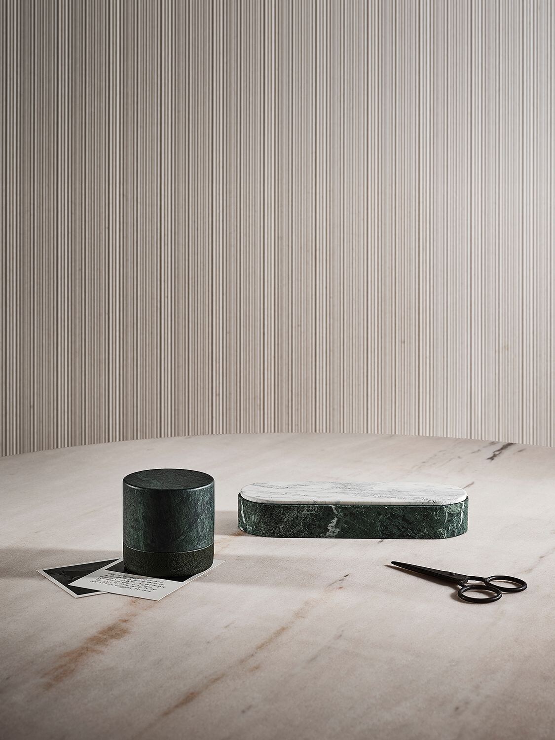 Shop Salvatori Lui & Lei Marble Paper Weight In Green