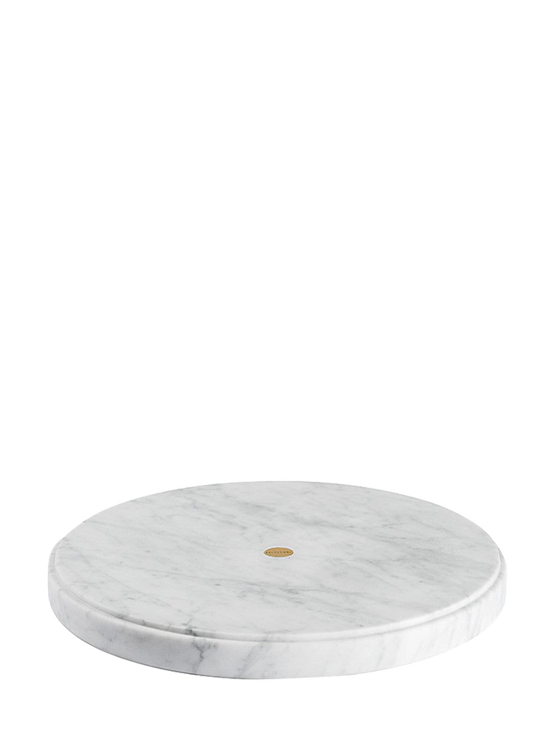 Shop Salvatori Ellipse Carrara Marble Tray In White