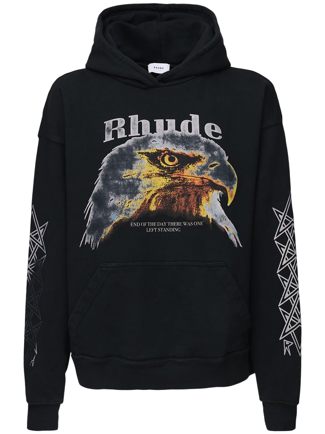 RHUDE “BALD EAGLE”纯棉连帽卫衣,71IWBZ005-QKXL0