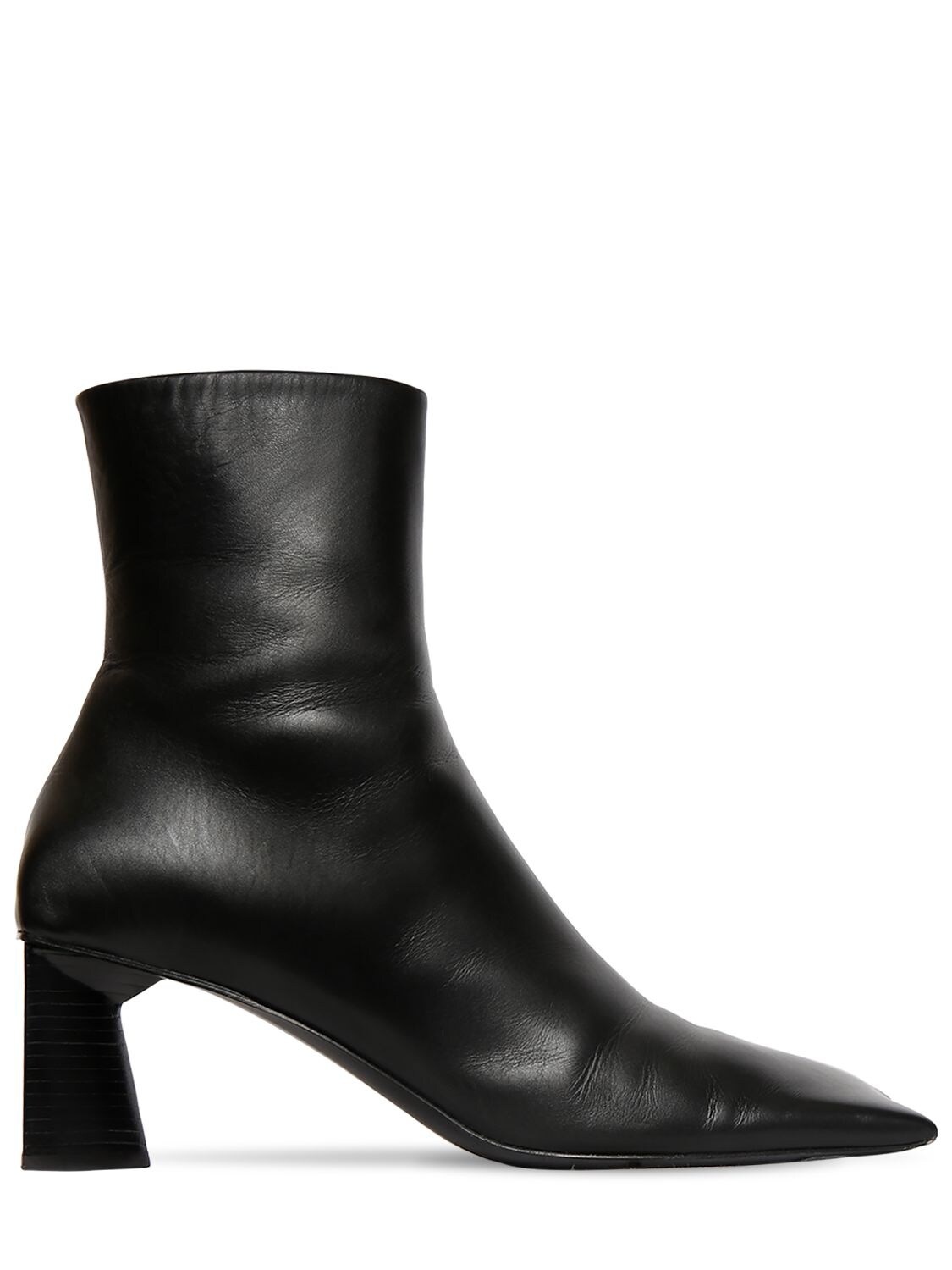 BALENCIAGA 60MM MOON LEATHER ANKLE BOOTS,71IWD3009-MTAWMA2