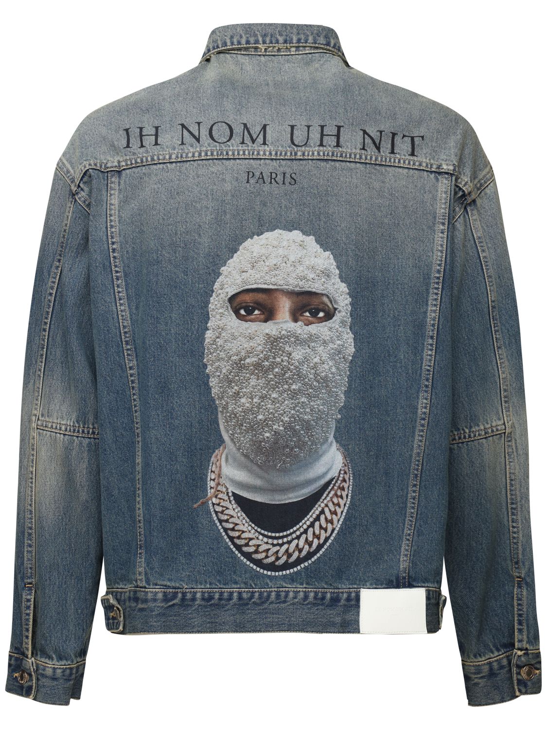 Ih Nom Uh Nit Future Archive Print Denim Jacket In Blue | ModeSens