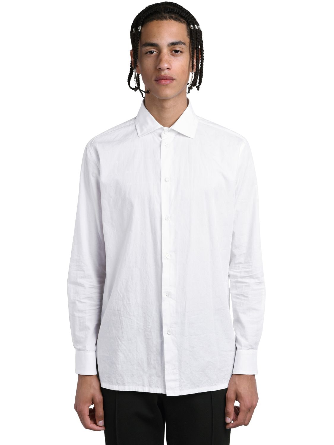 ALYX LOGO COTTON JACQUARD SHIRT,71IWDJ004-V1RIMDAWMQ2