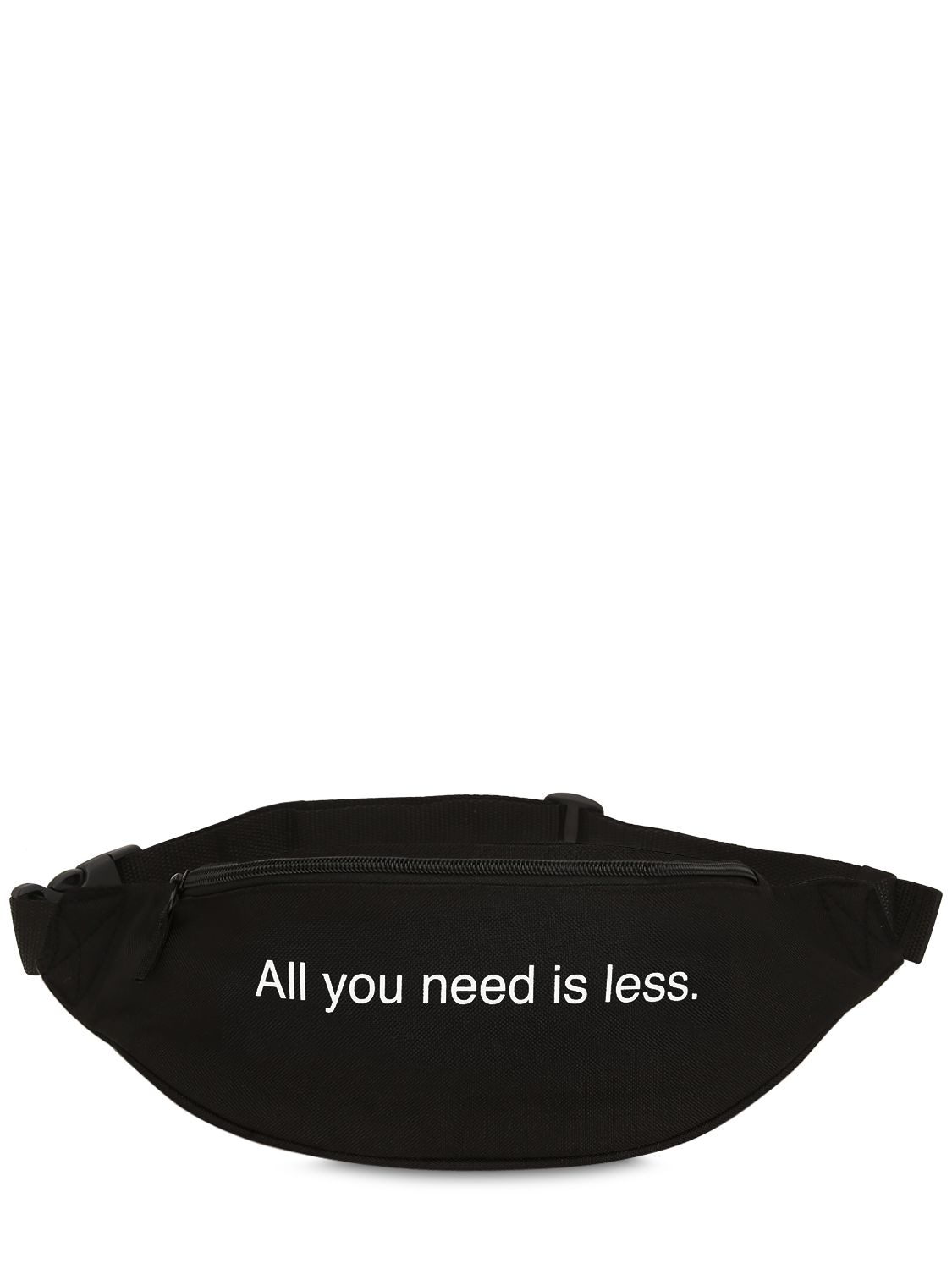 Famt - Fuck Art Make Tees All You Need Is Less Belt Bag In Black