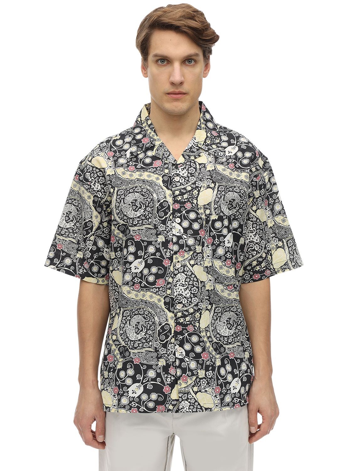 ISABEL MARANT PRINTED COTTON POPLIN SHIRT,71IWKW010-QKTCRQ2