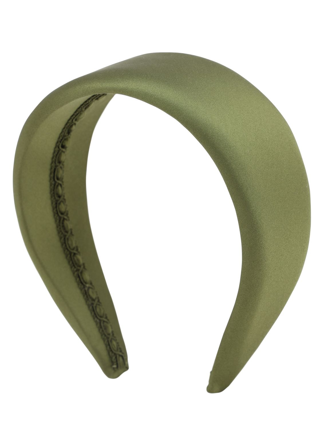 Ca&lou Anastasia Satin Silk Headband In Green