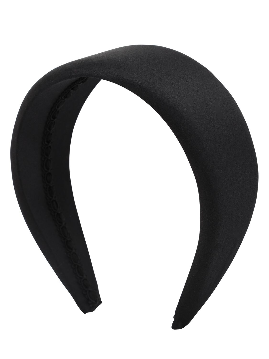 Ca&lou Anastasia Satin Silk Headband In Black