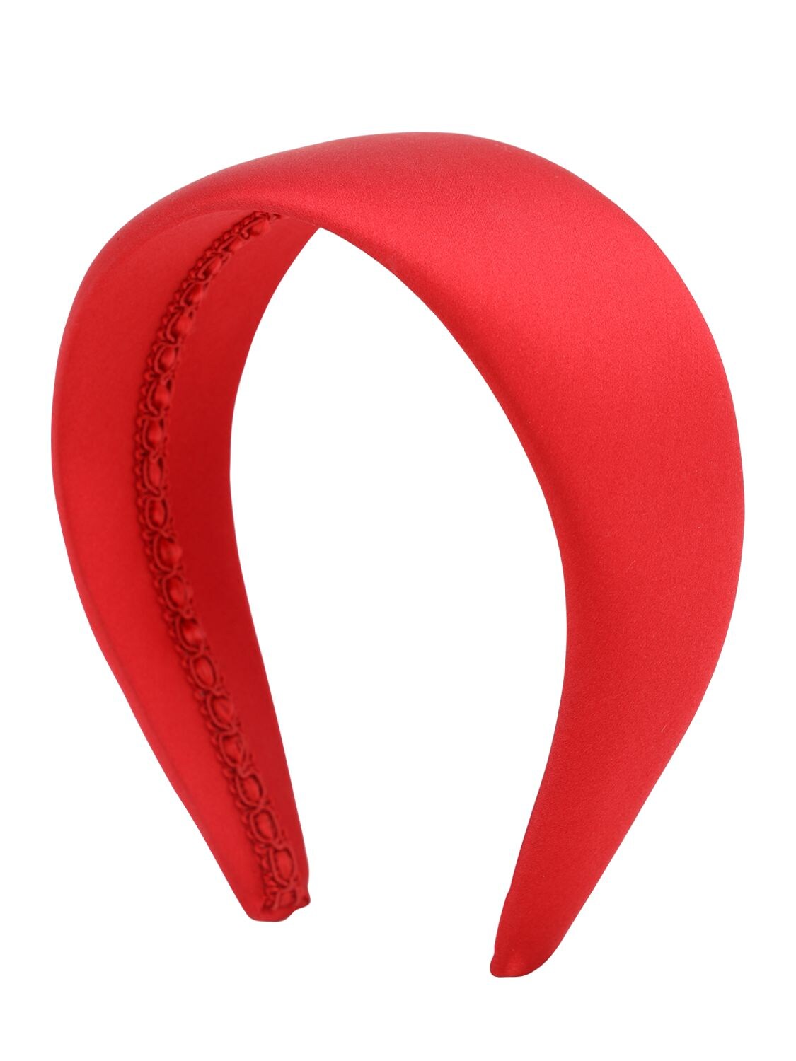 Ca&lou Anastasia Satin Silk Headband In Red