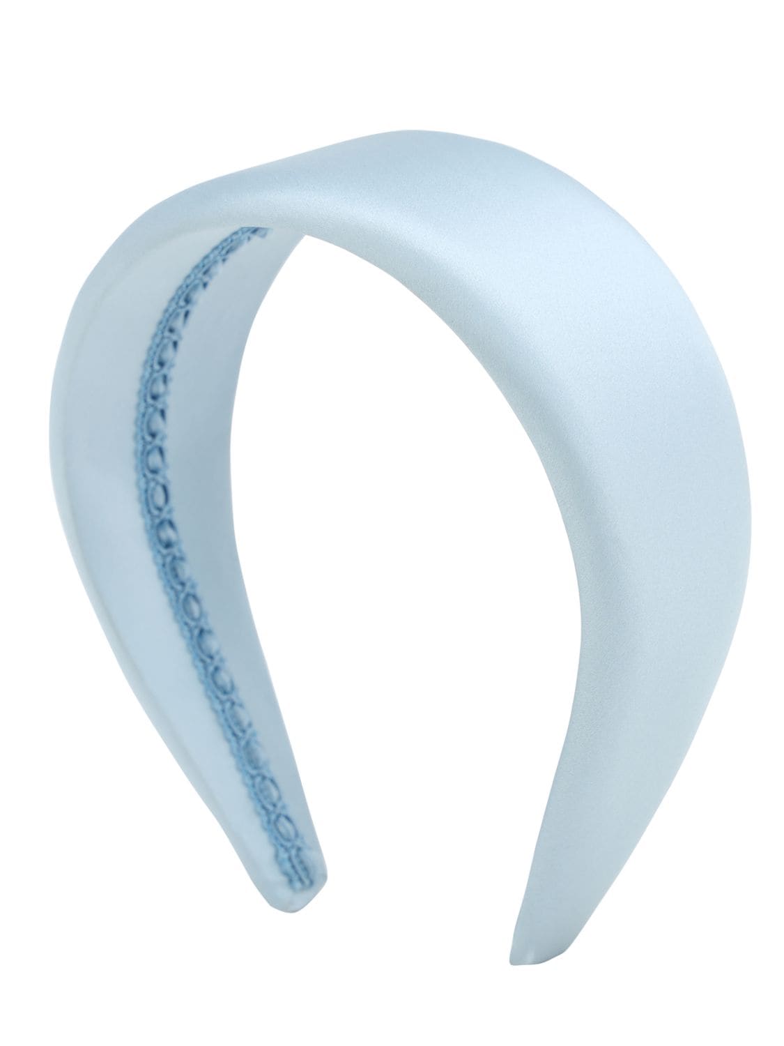 Ca&lou Anastasia Satin Silk Headband In Light Blue